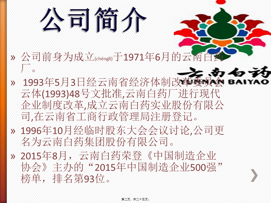 2022年医学专题—云南白药集团股份有限公司(1).pptx_第2页