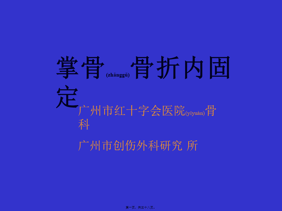 2022年医学专题—掌骨骨折(1).ppt_第1页