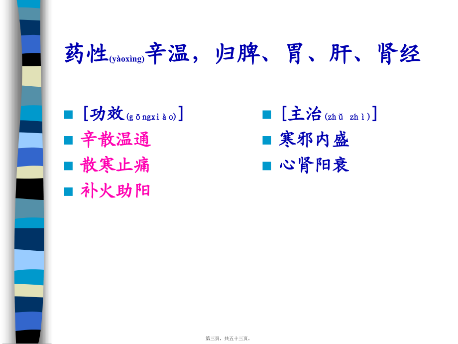 2022年医学专题—第11章-温里药(1).ppt_第3页