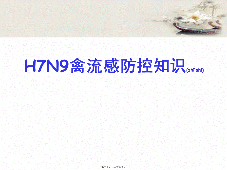 2022年医学专题—人感染高致病性禽流感在.ppt_第1页