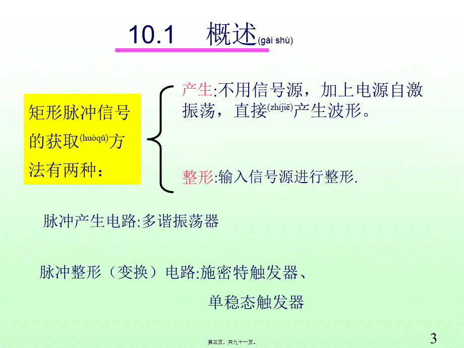 2022年医学专题—第10章-脉冲波形的产生和整型(1).ppt_第3页