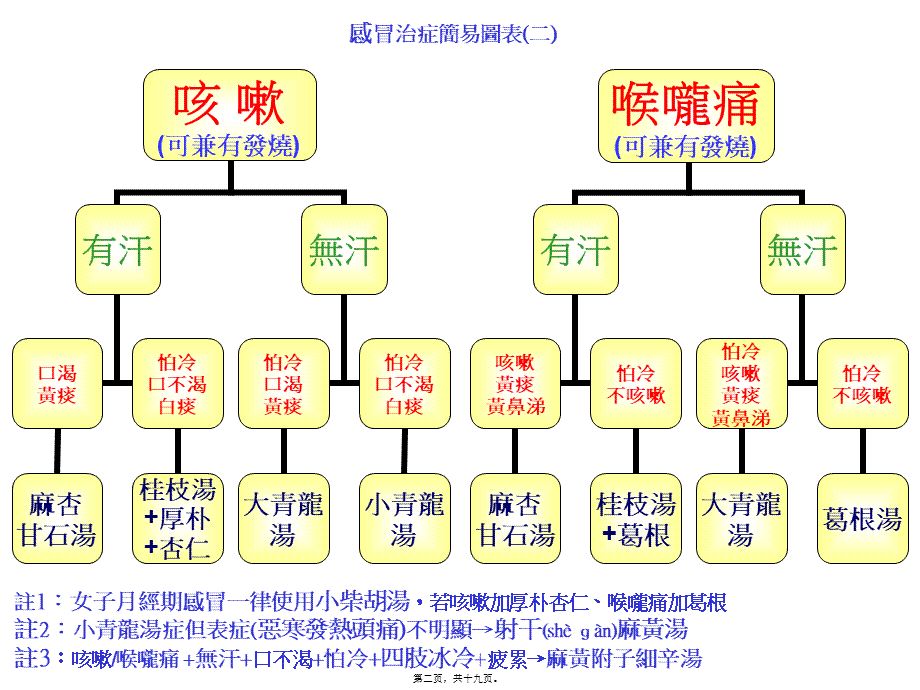 2022年医学专题—南加州倪师弟子张孟超医师之感冒治症简易图表(修订版)概述(1).ppt_第2页