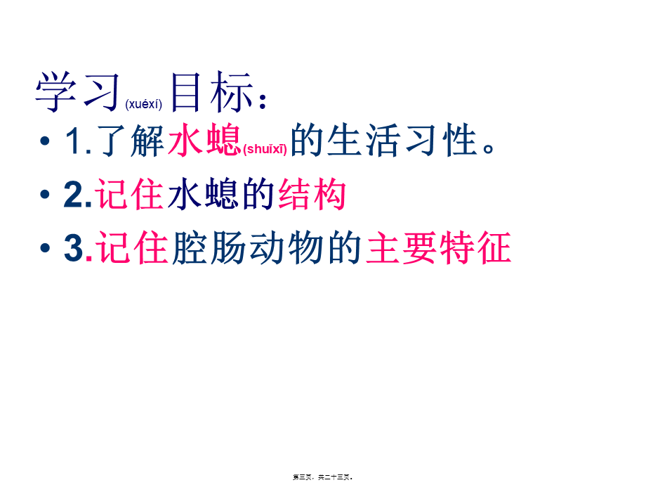 2023年医学专题—5.1.1腔肠动物和扁形动物-(共22张PPT)(1).ppt_第3页