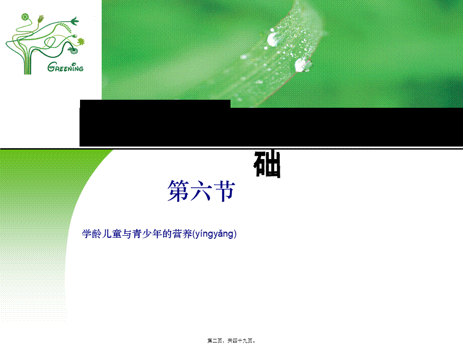 2022年医学专题—第6节-学龄儿童与青少年营养-(1)模板(1).ppt_第2页