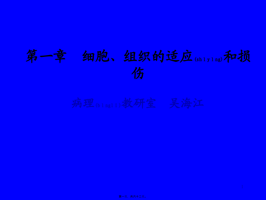 2022年医学专题—第2章-细胞和组织的适应与损伤(1).ppt_第1页