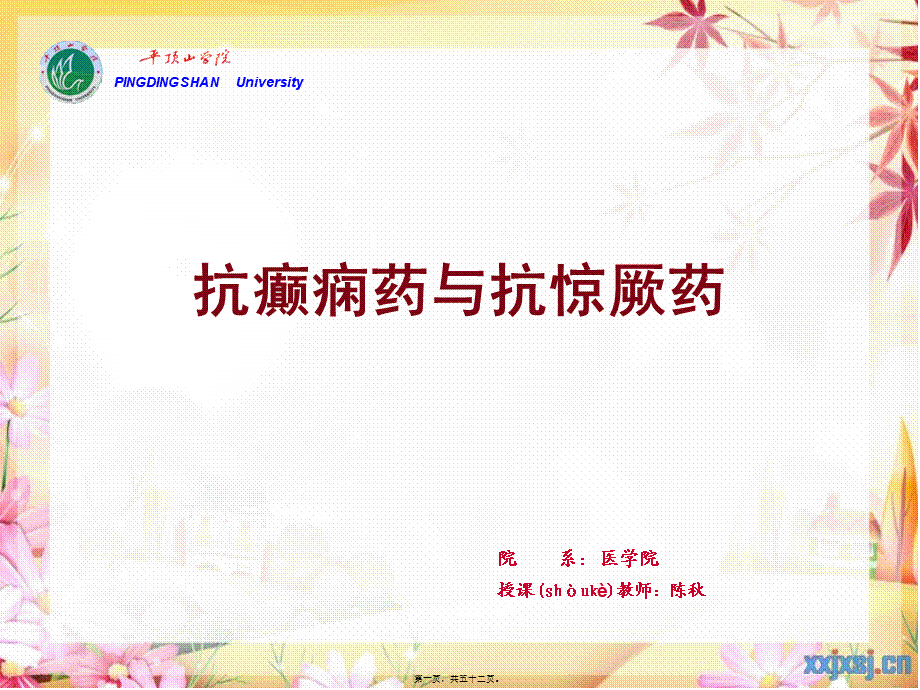 2022年医学专题—cq13-抗癫痫、抗惊厥药解读(1).ppt_第1页