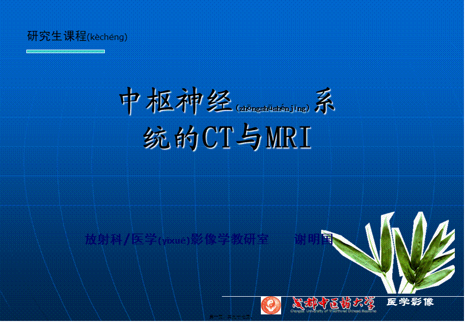 2022年医学专题—NS检查、正常、基本病变CT与MRI(1).ppt_第1页