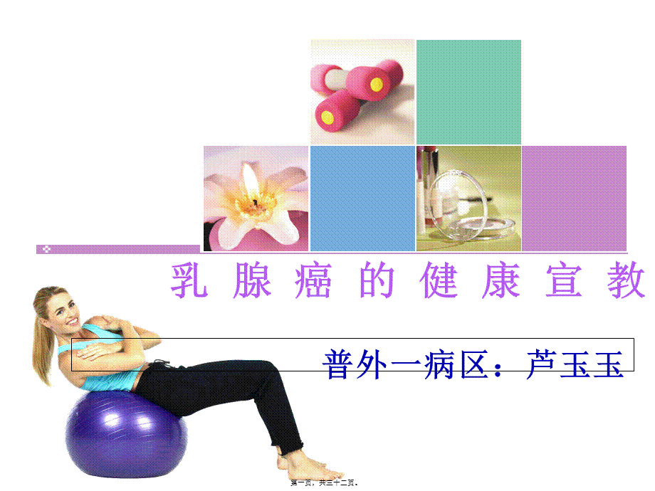 2022年医学专题—乳腺癌的健康宣教芦玉玉.ppt_第1页