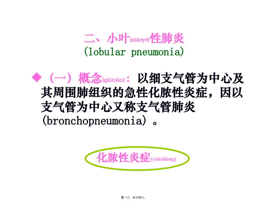 2022年医学专题—大叶性肺炎、小叶性肺炎、间质性肺炎(下部分)(1).ppt_第1页