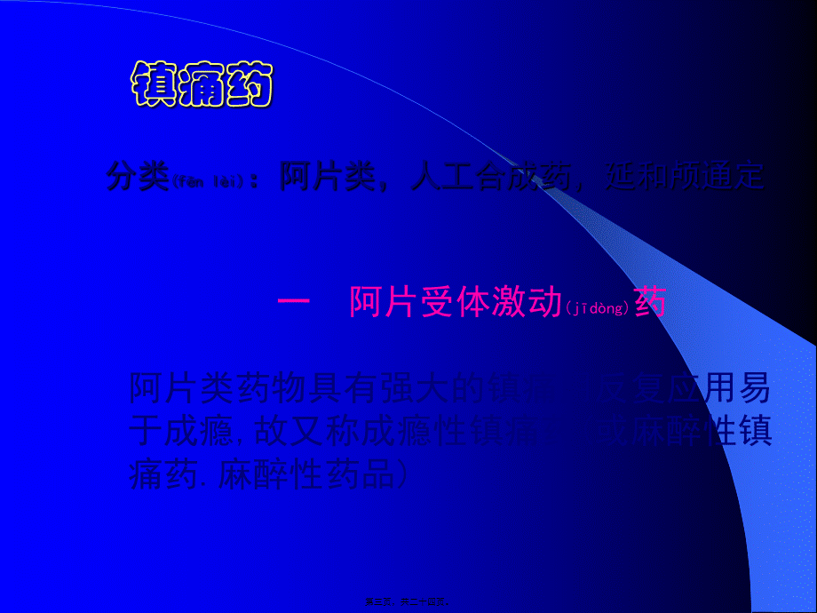 2022年医学专题—第14讲-镇痛药重点(1).ppt_第3页