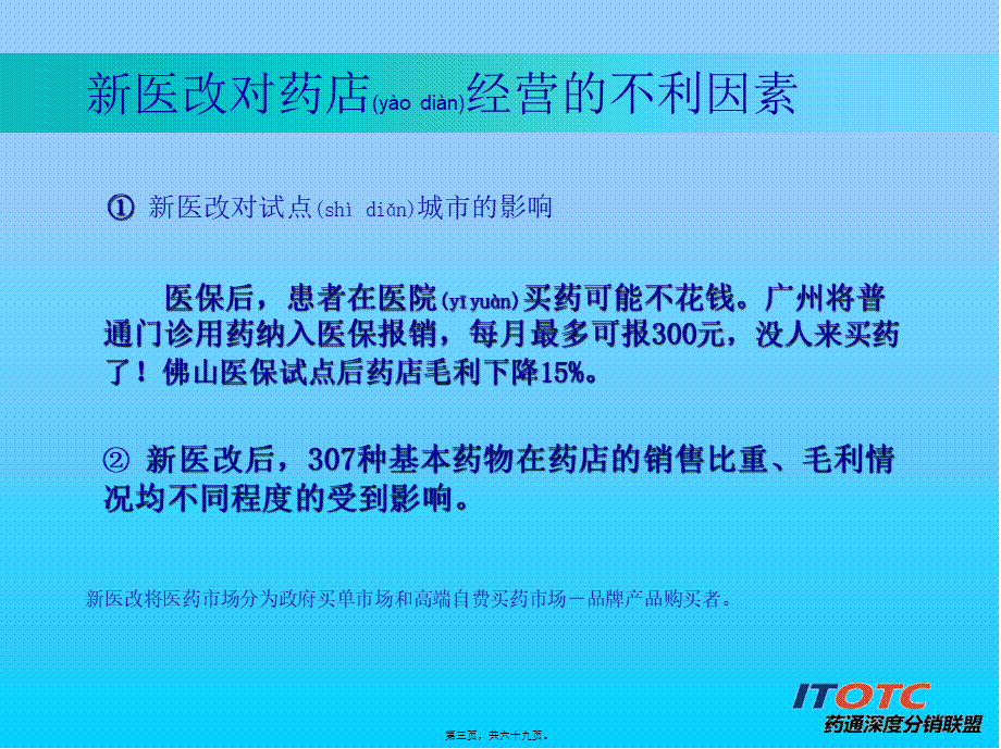 2022年医学专题—新医改形势下药店生存及发展之道(1).ppt_第3页