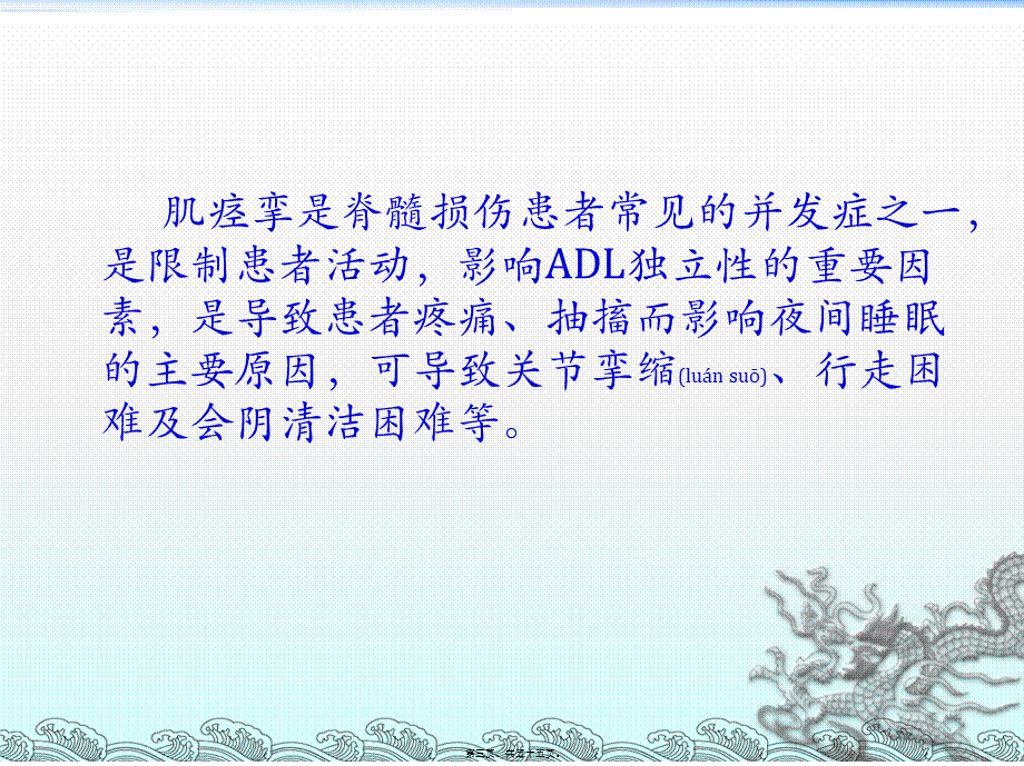 2022年医学专题—脊髓损伤痉挛康复现状(1).ppt_第3页