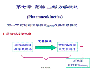 2022年医学专题—第7章-药动学概述(1).ppt