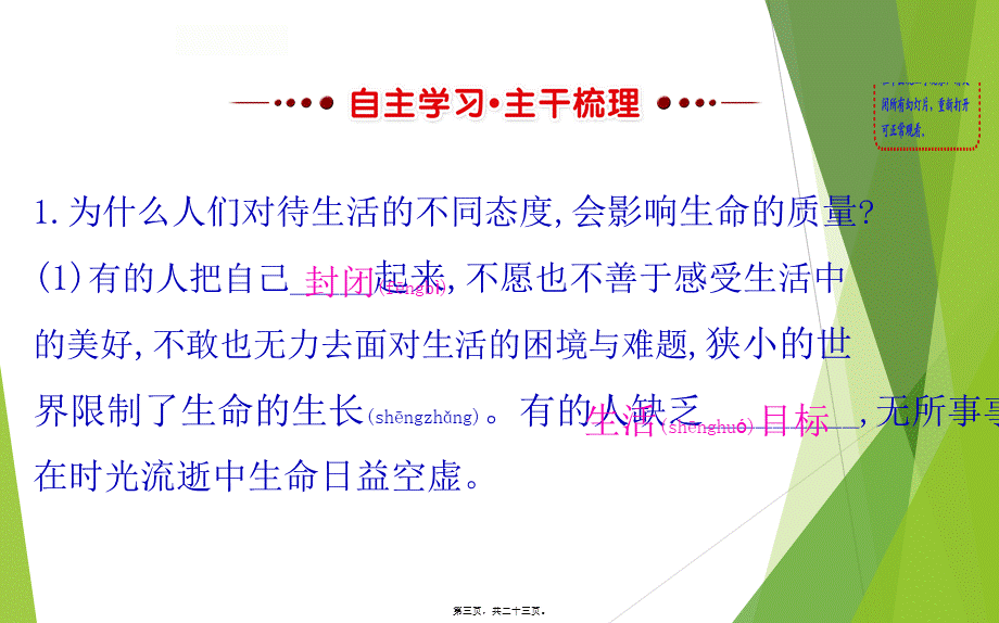 2022年医学专题—7活出生命的精彩+(共22张PPT)(1).ppt_第3页