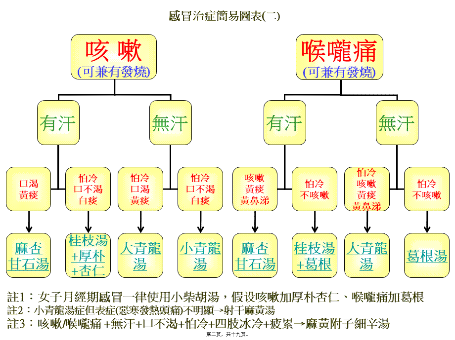 南加州倪师弟子张孟超医师之感冒治症简易图表(修订版)概述.pptx_第2页