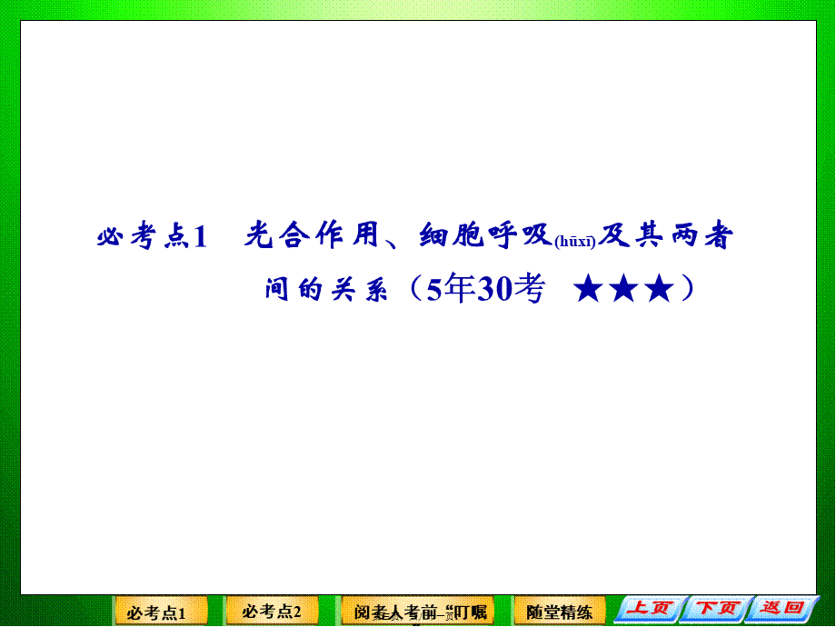 2022年医学专题—第五讲细胞呼吸与光合作用(2014非常实用的苏教版二轮复习资料)..ppt_第3页