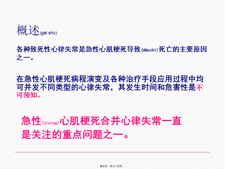 2022年医学专题—急性心梗并发心律失常的诊治(1).ppt_第3页