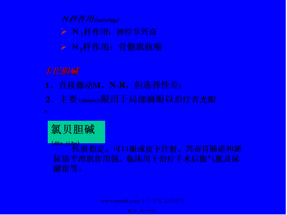 2022年医学专题—第六章-拟胆碱药(1).pptx_第2页