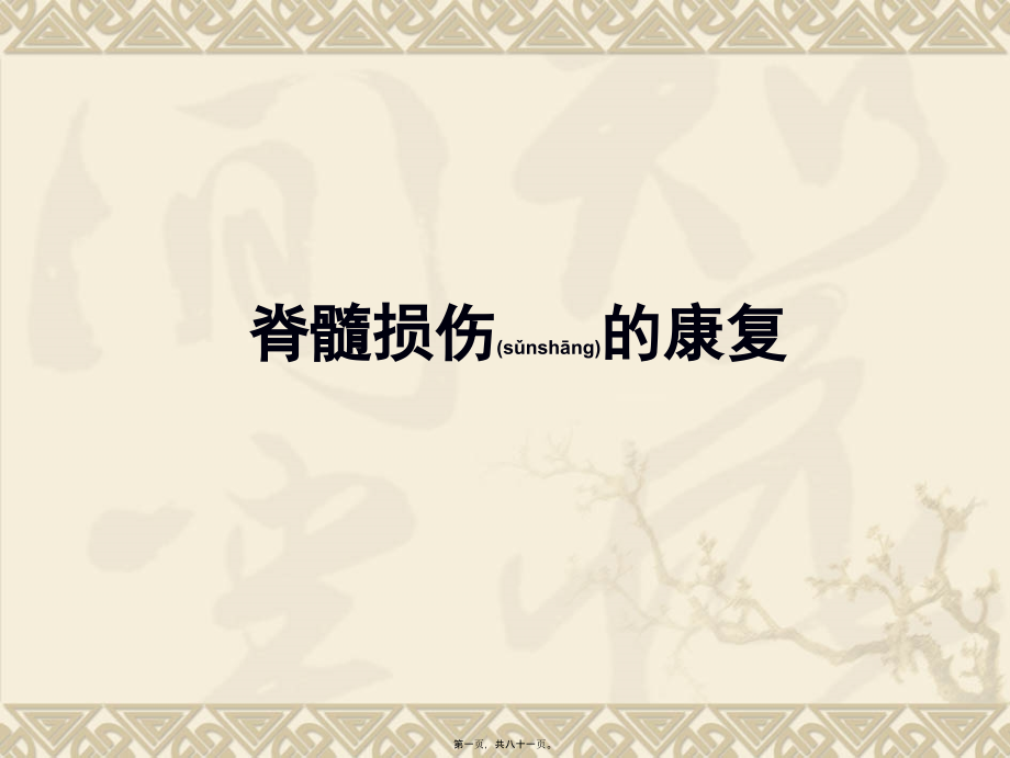 2022年医学专题—脊髓损伤的康复2.9.ppt_第1页