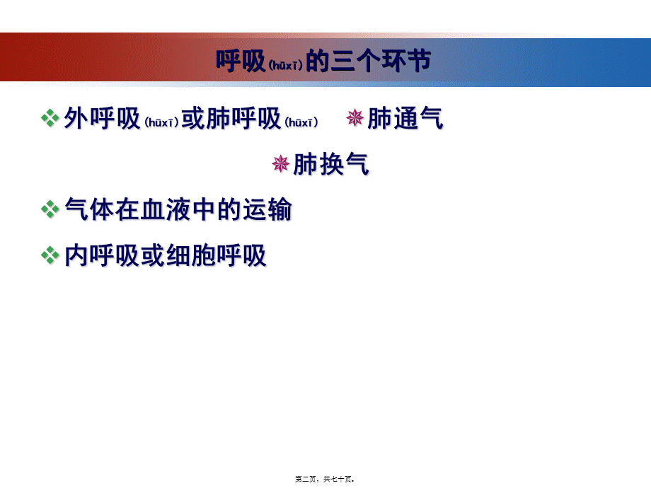 2022年医学专题—第七章-呼吸系统的结构与功能分解(1).ppt_第2页