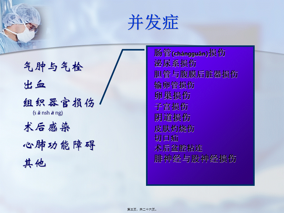 2022年医学专题—[1].手术并发症与防治原始(from-Prof.Li-Hong)(1).ppt_第3页