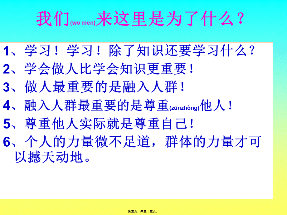 2022年医学专题—第13周主题班会：培养团队精神-共建和谐班级(1).ppt_第3页