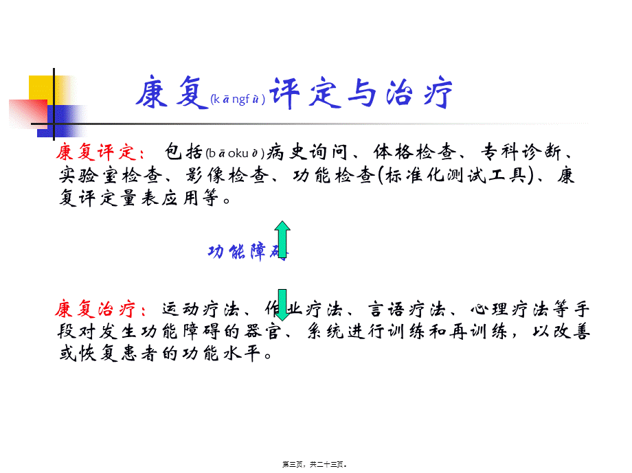 2022年医学专题—以ICF体系作为功能障碍评定的基本框架(1).ppt_第3页