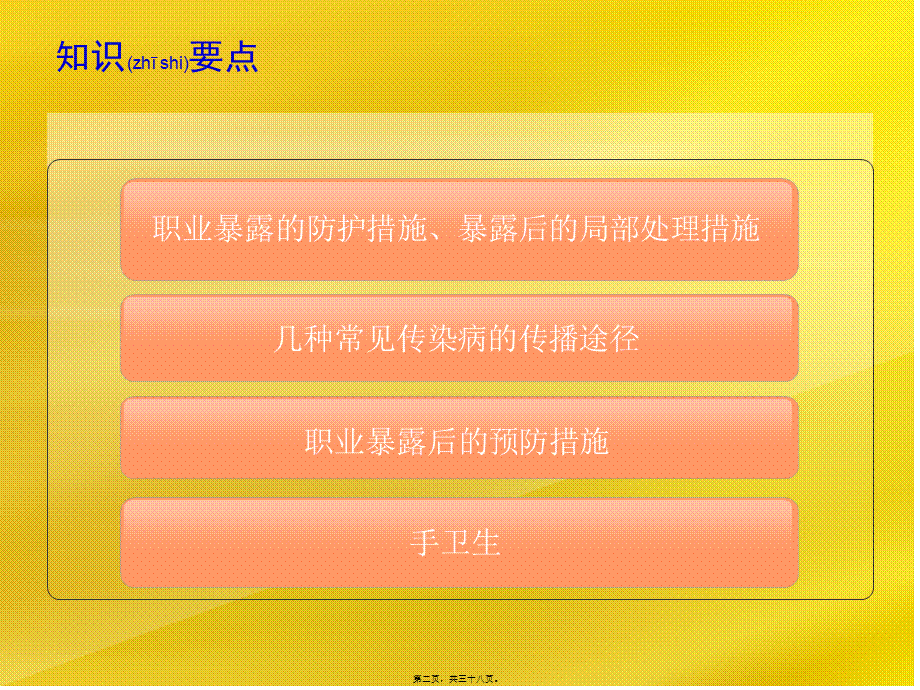 2022年医学专题—医护人员职业暴露及安全防护(岑)(1).ppt_第2页