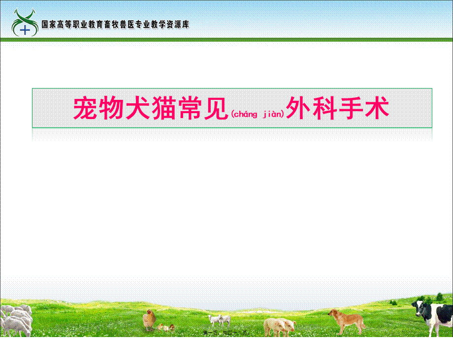 2022年医学专题—工作任务24-1宠物犬猫常见外科手术.(1).ppt_第1页