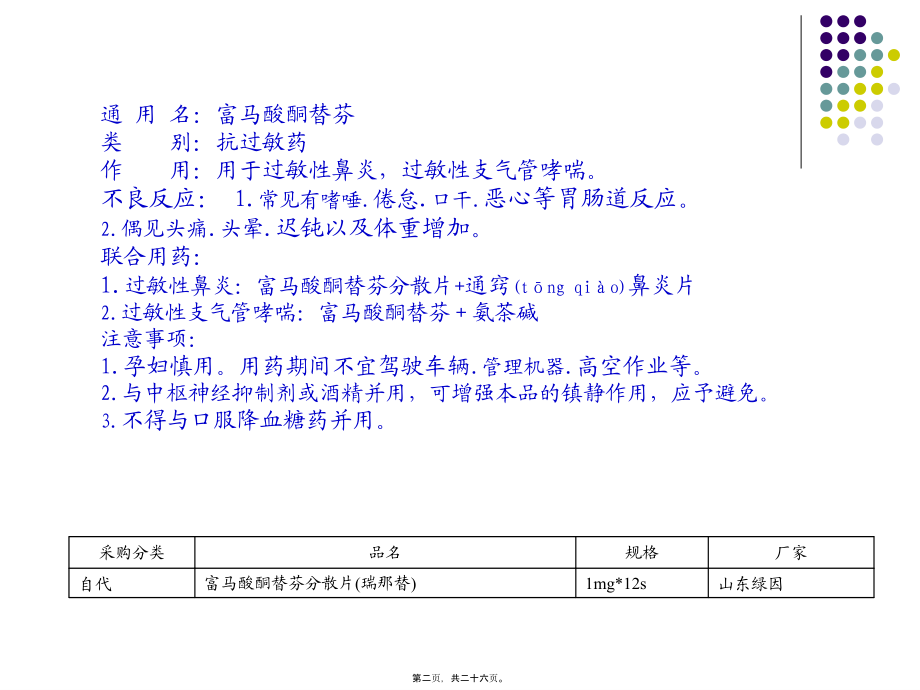 2022年医学专题—泌尿、抗过敏类用药.ppt_第2页