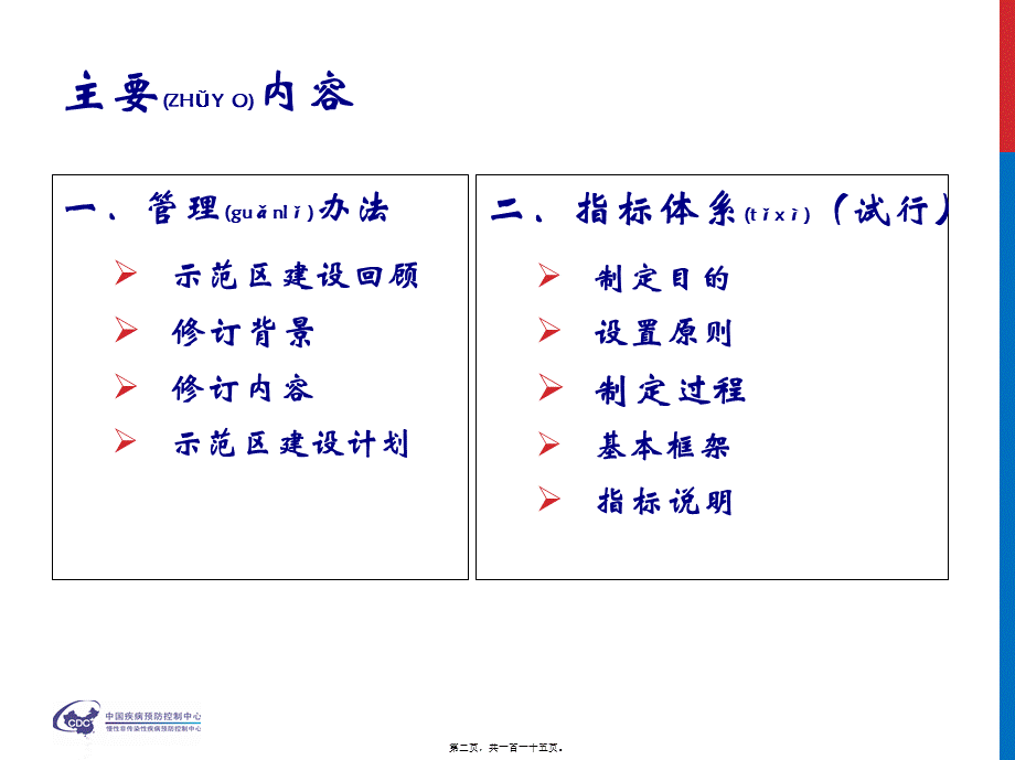 2022年医学专题—国家慢性病综合防控示范区建设指标体系(1).pptx_第2页