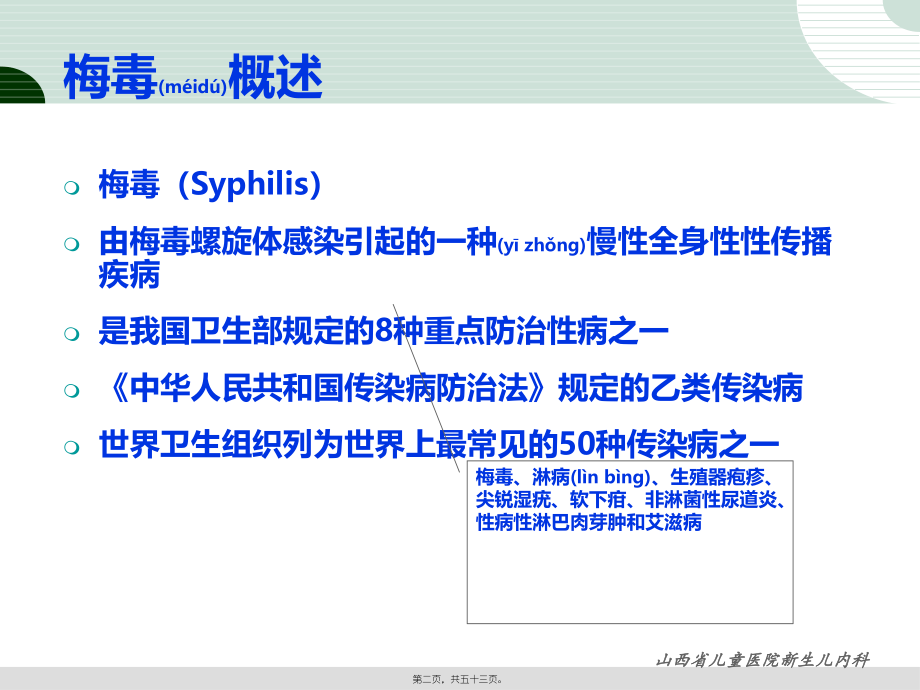 2022年医学专题—新生儿梅毒.ppt_第2页