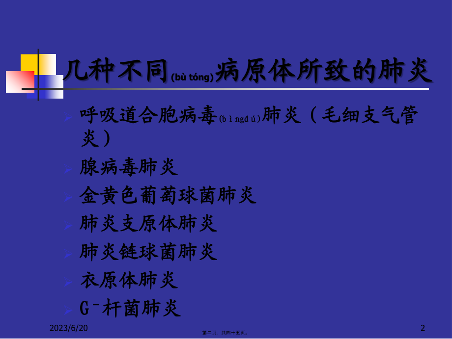 2022年医学专题—几种不同病原肺炎新模板.ppt_第2页