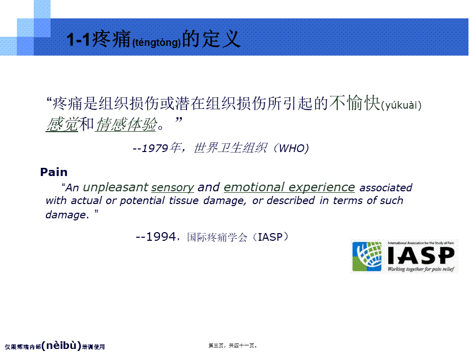 2022年医学专题—疼痛基础知识.ppt_第3页