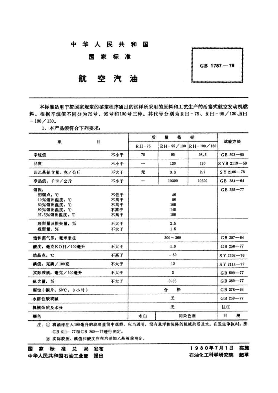 航空汽油 GB 1787-1979.pdf_第3页