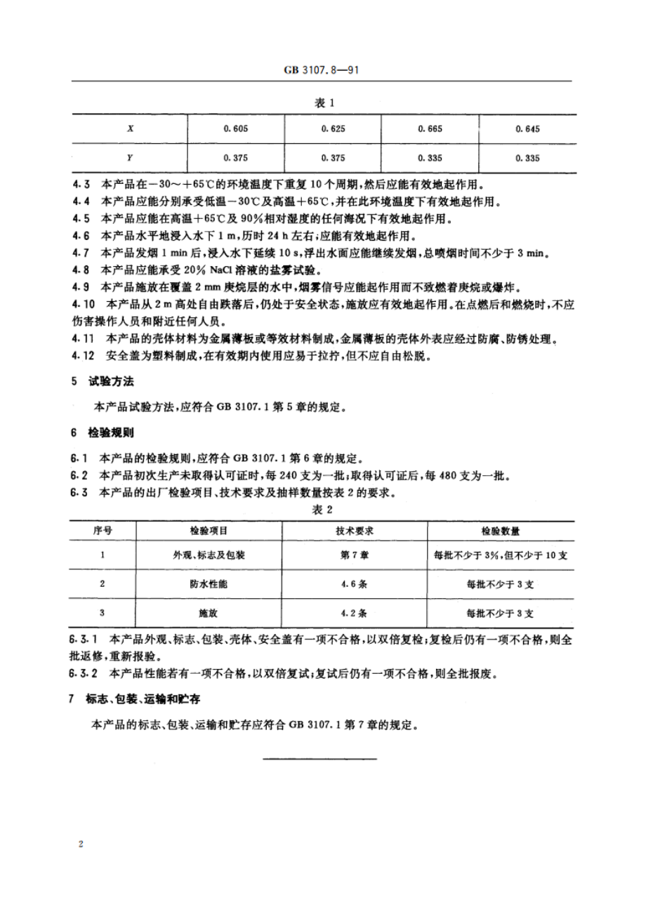 船用橙色烟雾信号 GB 3107.8-1991.pdf_第3页