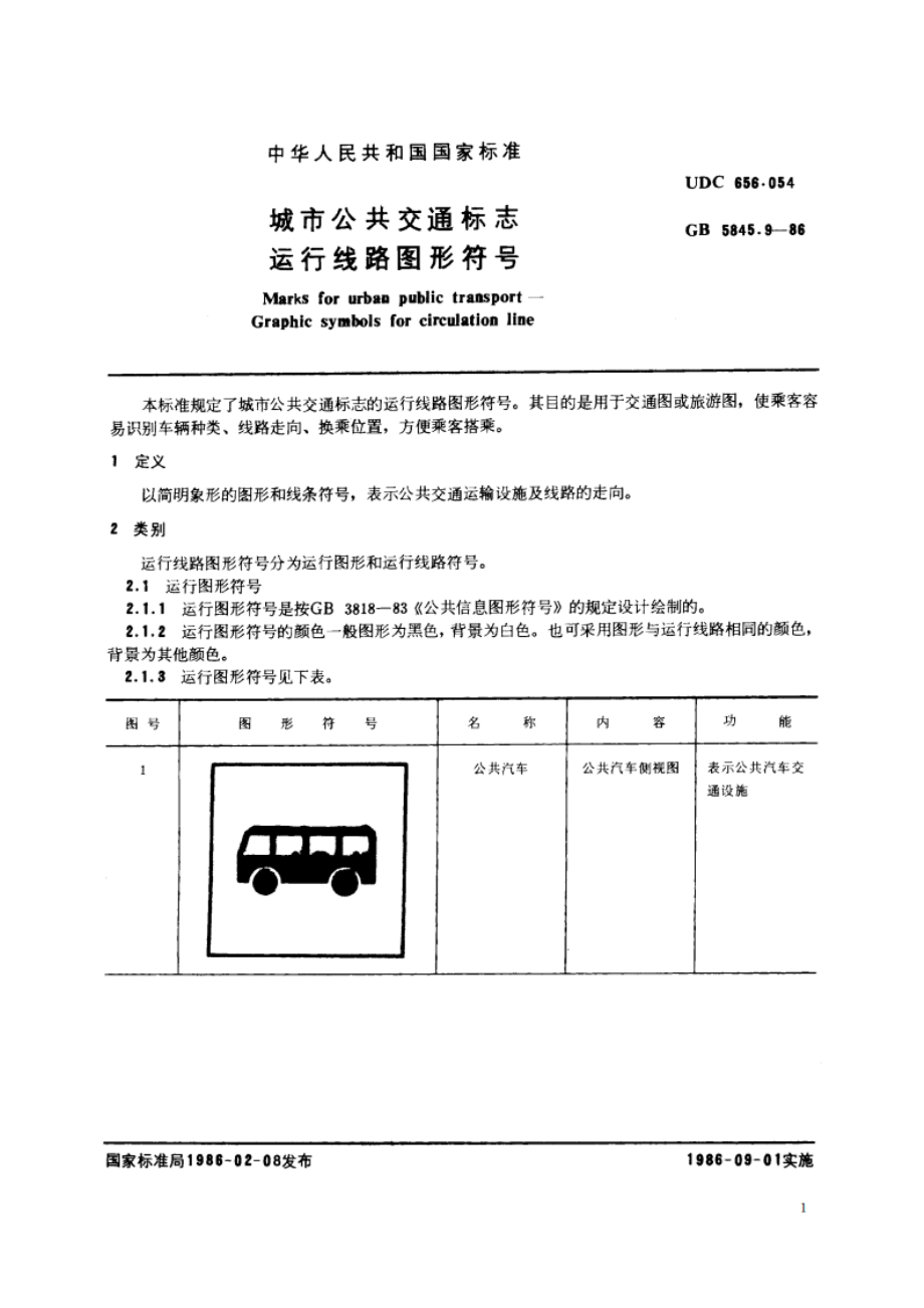 城市公共交通标志 运行线路图形符号 GBT 5845.9-1986.pdf_第2页