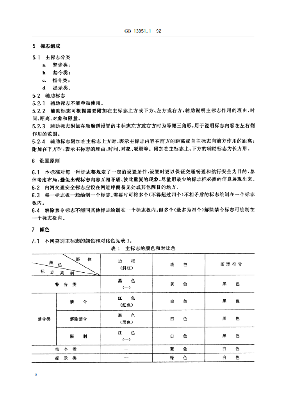 内河交通安全标志 总则 GB 13851.1-1992.pdf_第3页