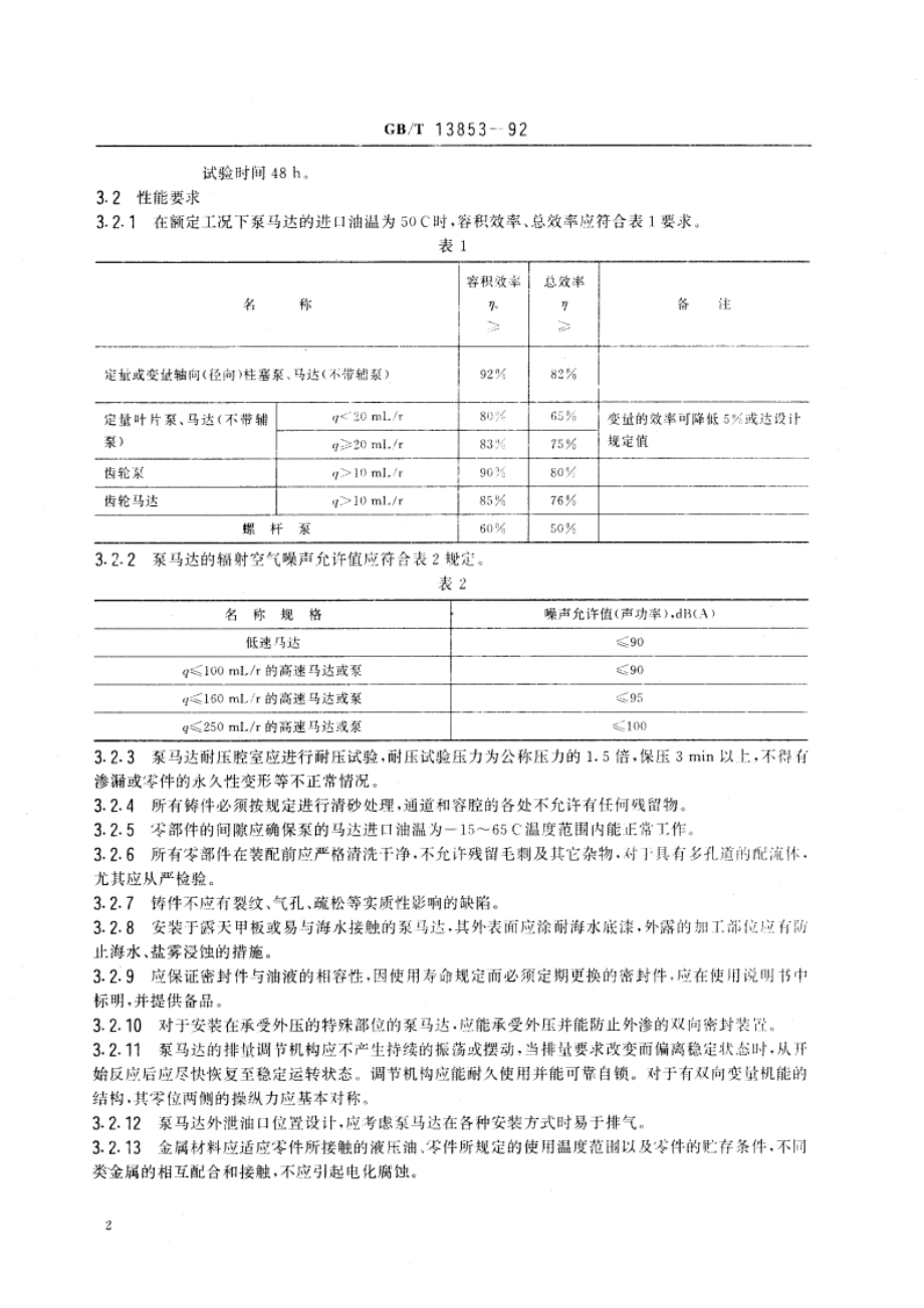 船用液压泵液压马达技术条件 GBT 13853-1992.pdf_第3页