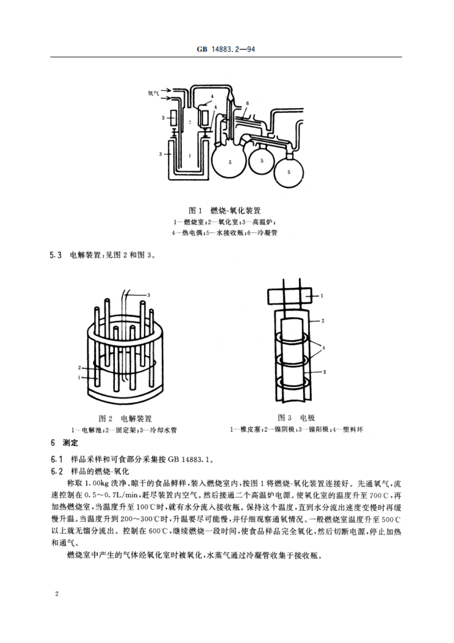 食品中放射性物质检验 氢-3的测定 GB 14883.2-1994.pdf_第3页