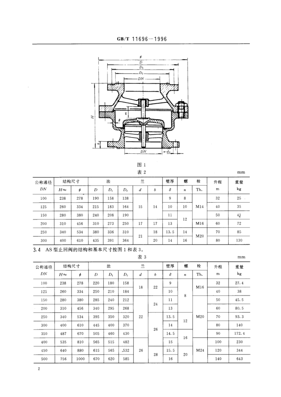 船用铸钢竖形止回阀 GBT 11696-1996.pdf_第3页