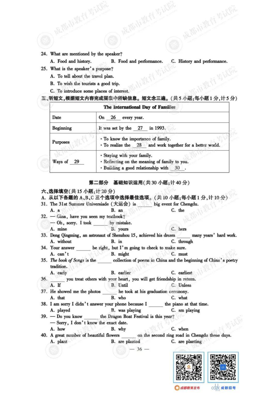 2023成都中考英语试卷.pdf_第2页