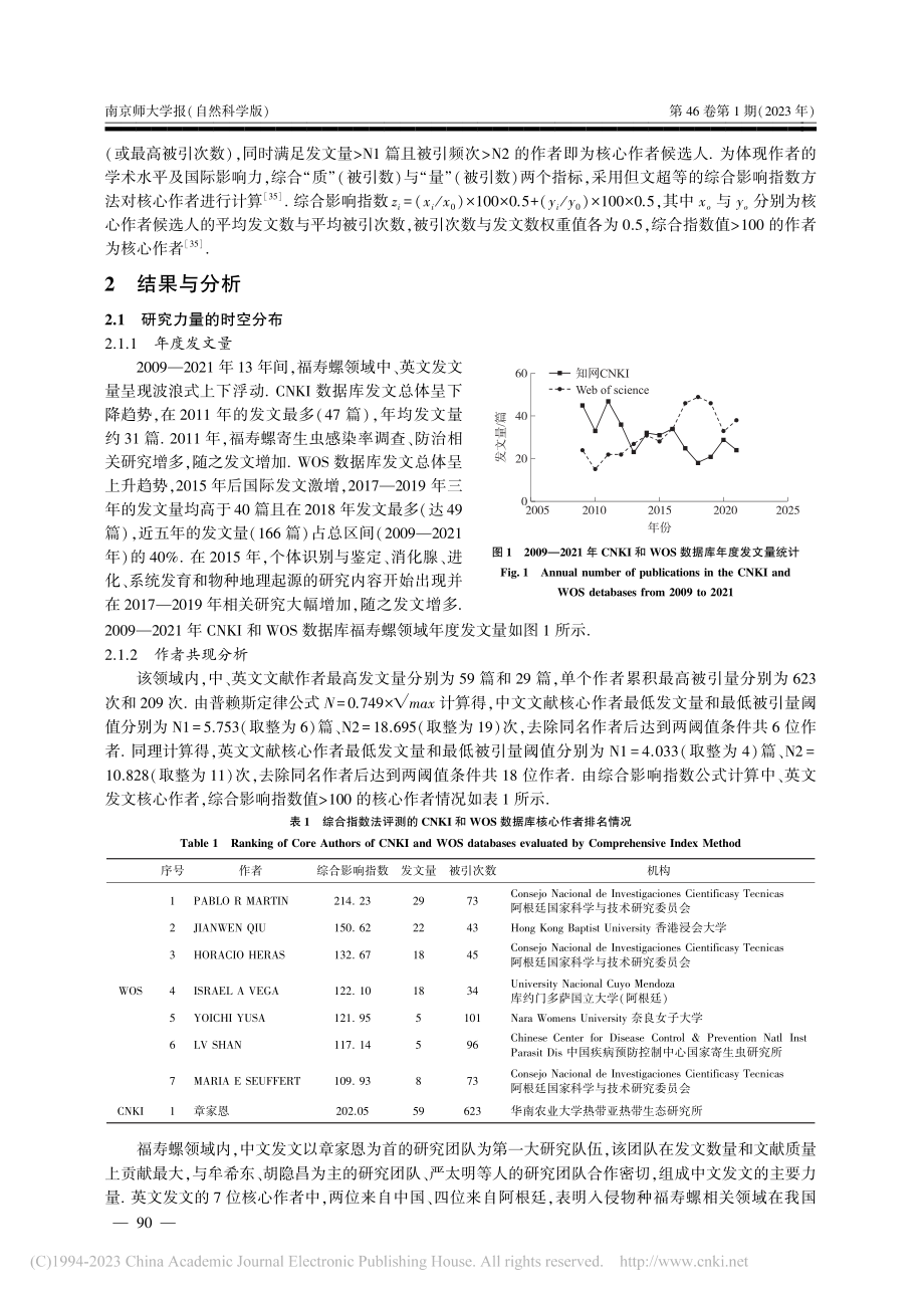 福寿螺属主要入侵种(Pom...ulate)研究趋势可视化_谭茵.pdf_第3页