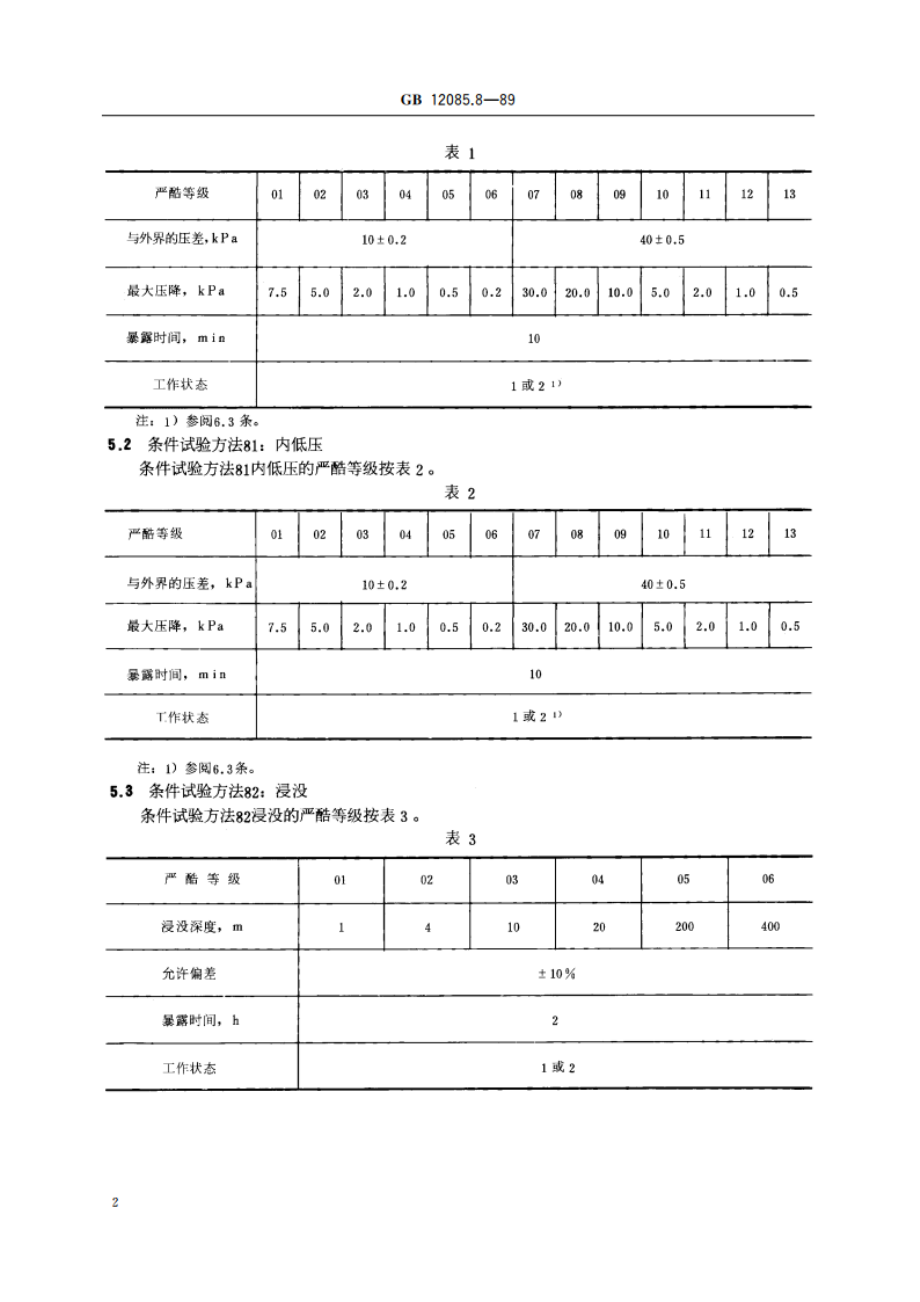 光学和光学仪器 环境试验方法 高压、低压、浸没 GBT 12085.8-1989.pdf_第3页