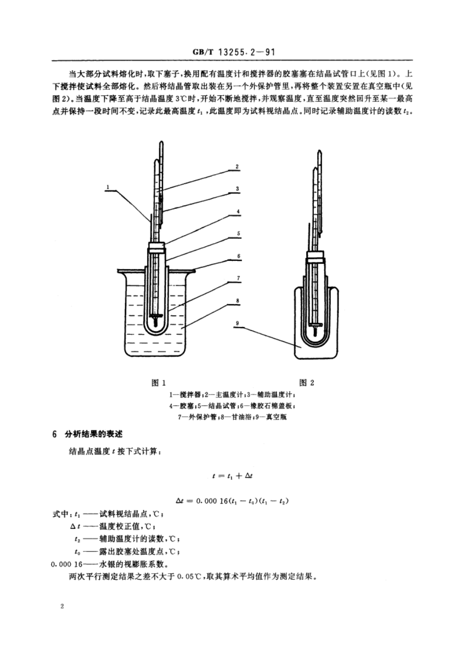 工业己内酰胺 结晶点的测定 GBT 13255.2-1991.pdf_第3页