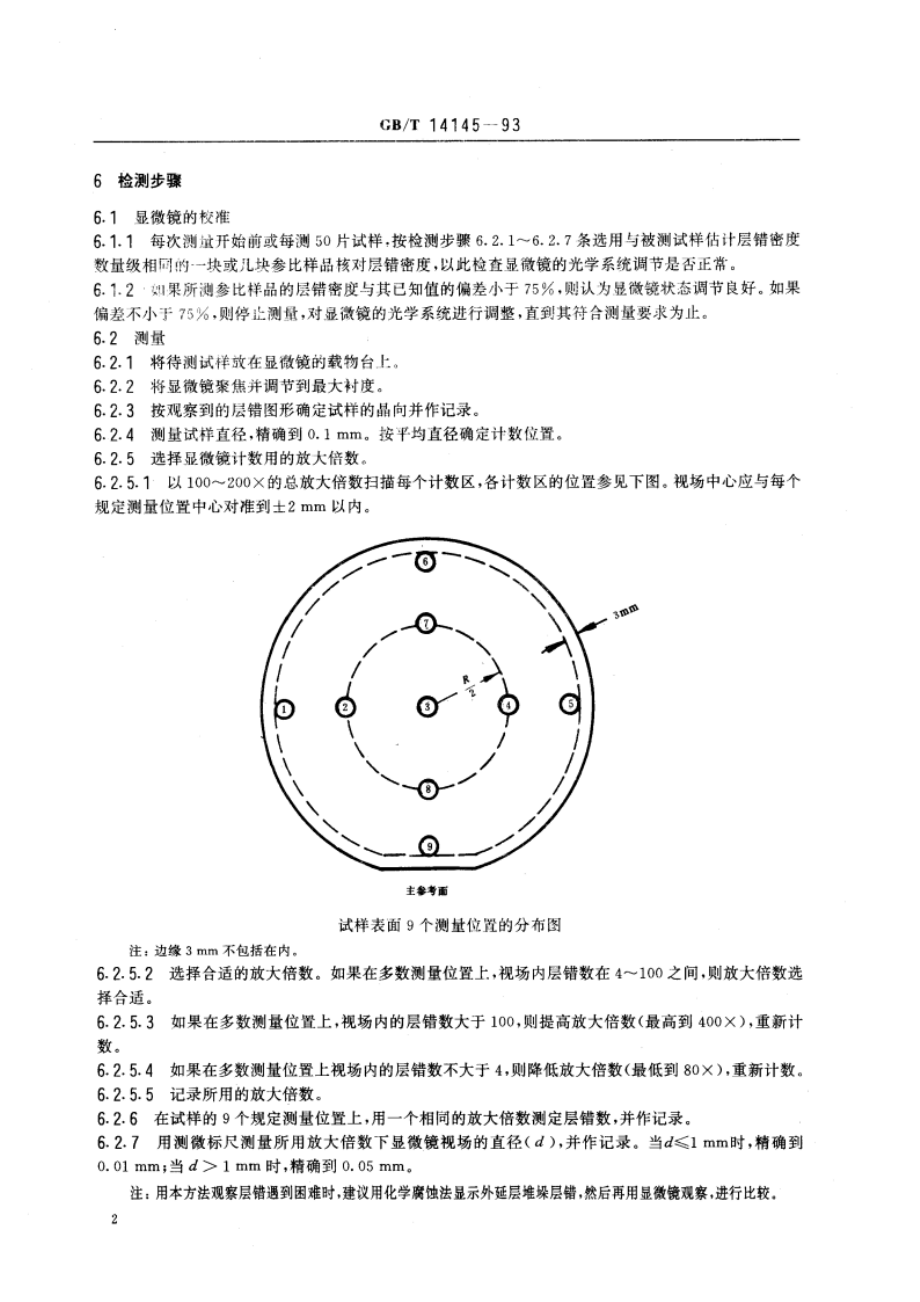 硅外延层堆垛层错密度测定 干涉相衬显微镜法 GBT 14145-1993.pdf_第3页