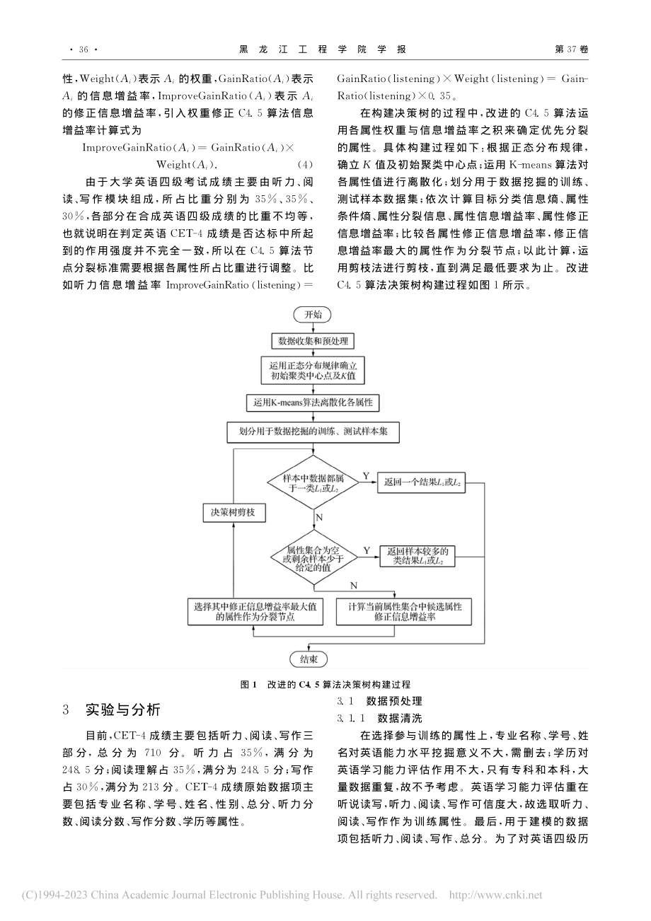 改进的C4.5算法在CET-4成绩分析中的应用_王善勤.pdf_第3页