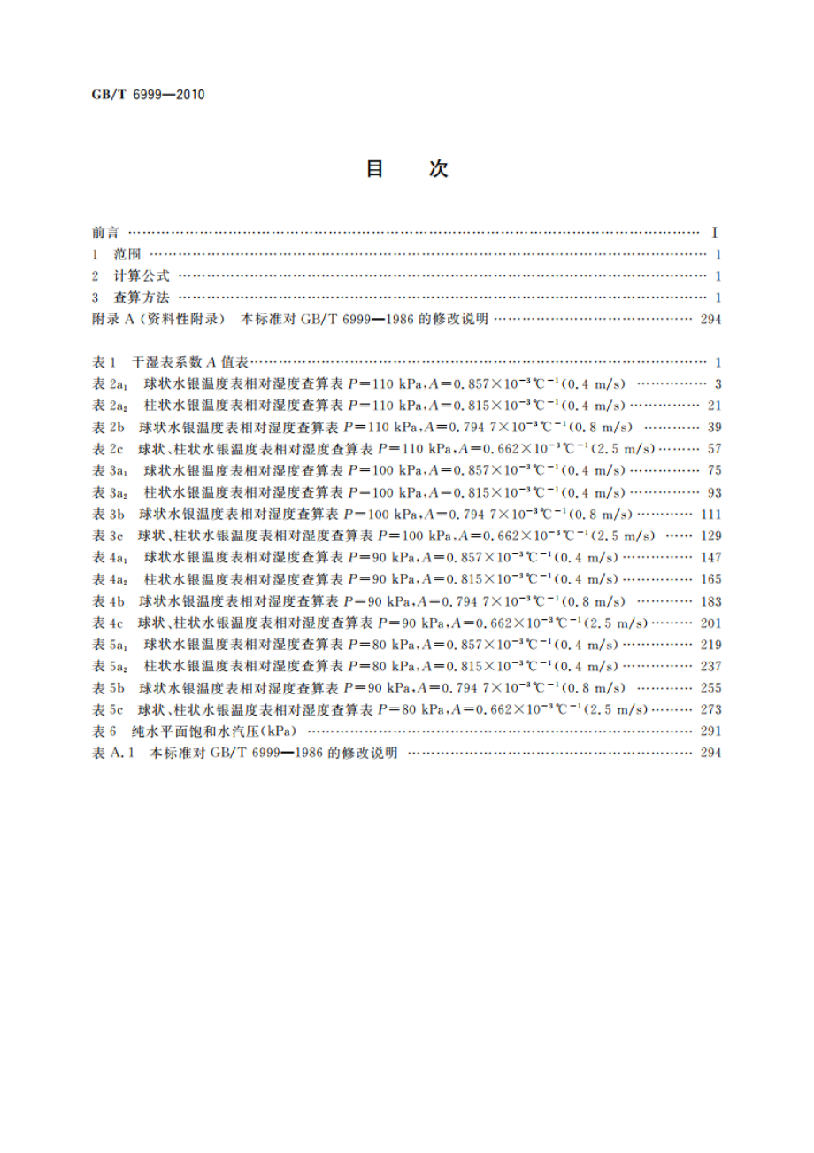 环境试验用相对湿度查算表 GBT 6999-2010.pdf_第2页