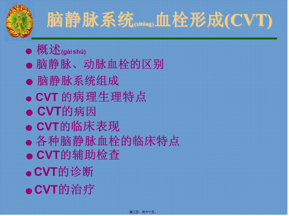 2022年医学专题—脑静脉系统血栓形成全面PPT概要(1).ppt_第2页