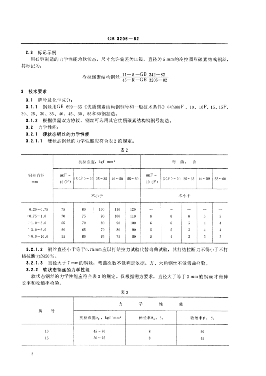 优质碳素结构钢丝 GBT 3206-1982.pdf_第3页